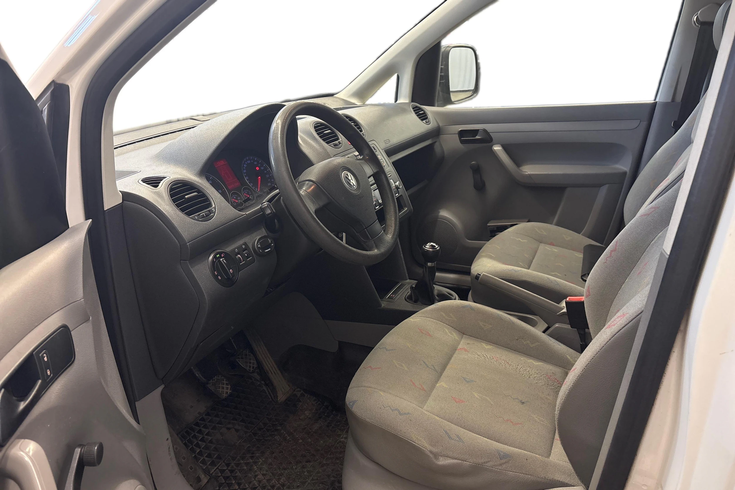 valkoinen Volkswagen Caddy 2009 kuva 3.