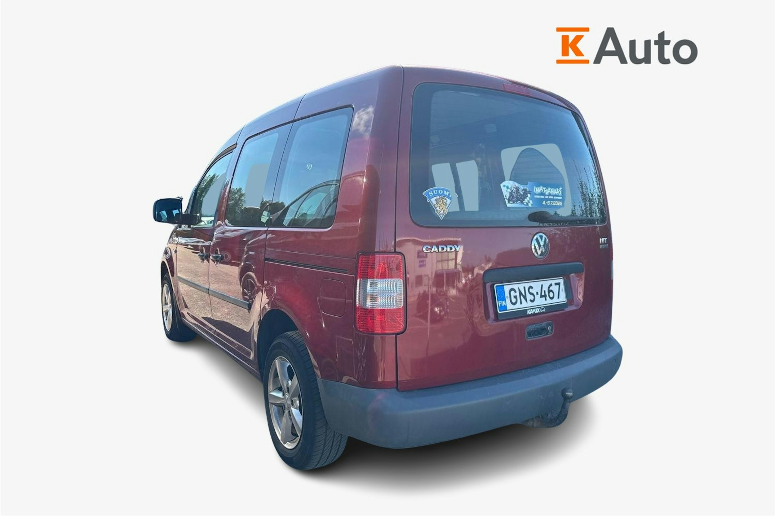 punainen Volkswagen Caddy 2010 kuva 2.