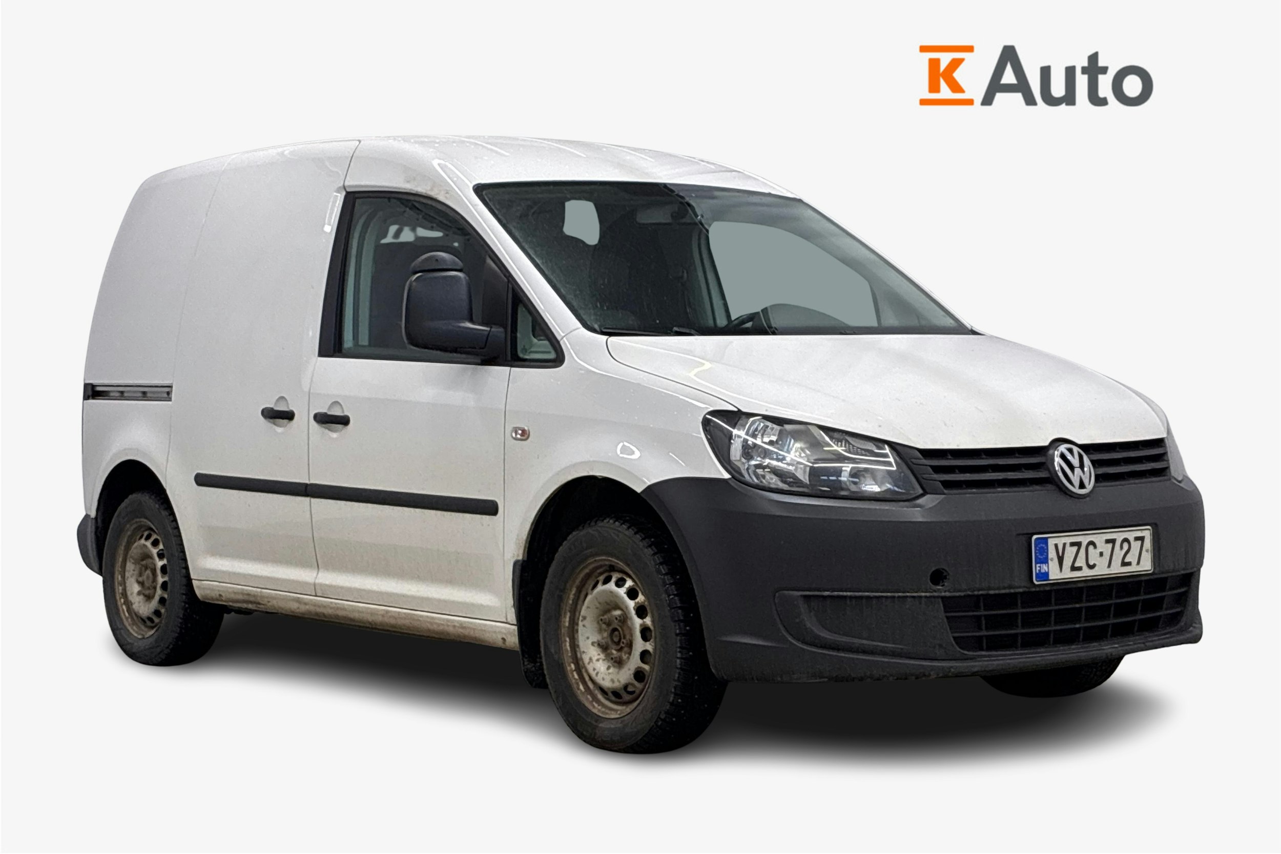 valkoinen Volkswagen Caddy 2010 kuva 1.