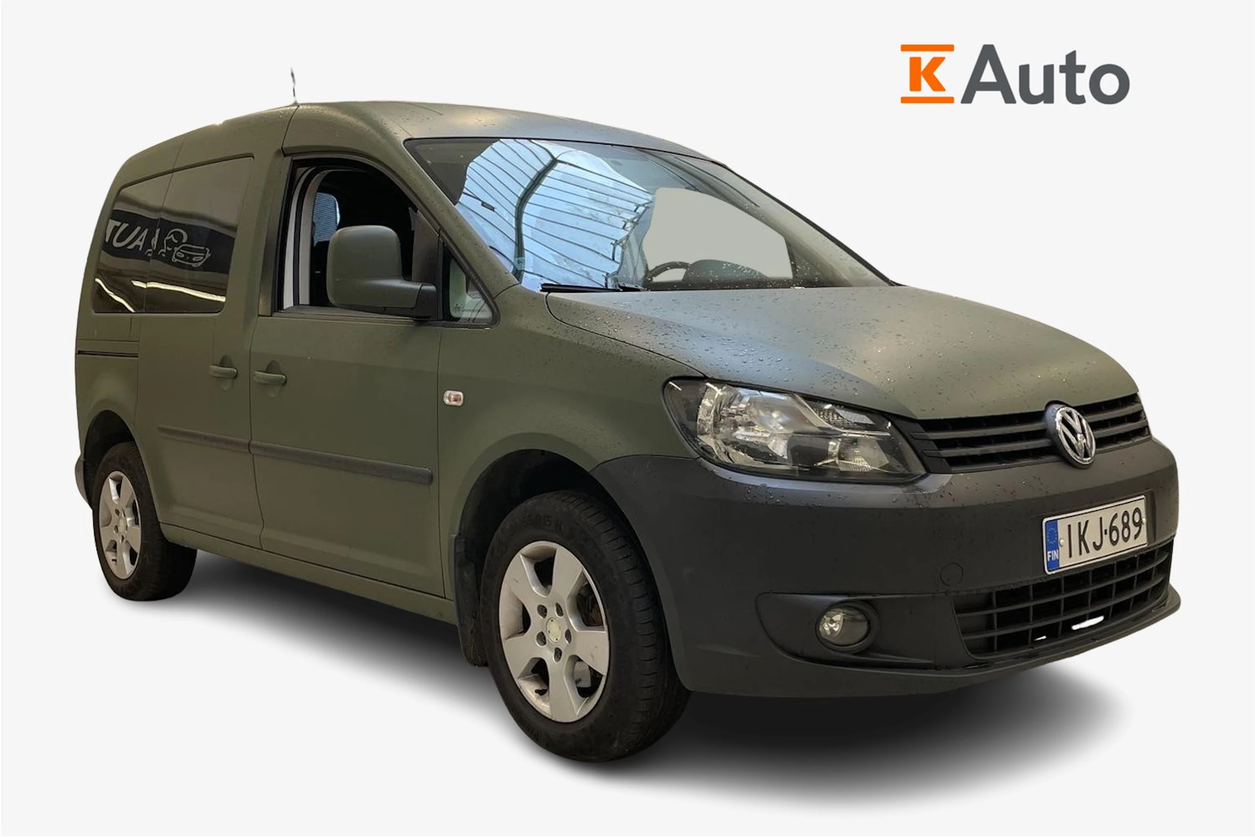 vihreä Volkswagen Caddy 2011 kuva 1.