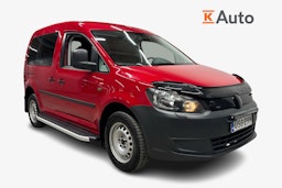 punainen Volkswagen Caddy 2012 kuva 1.