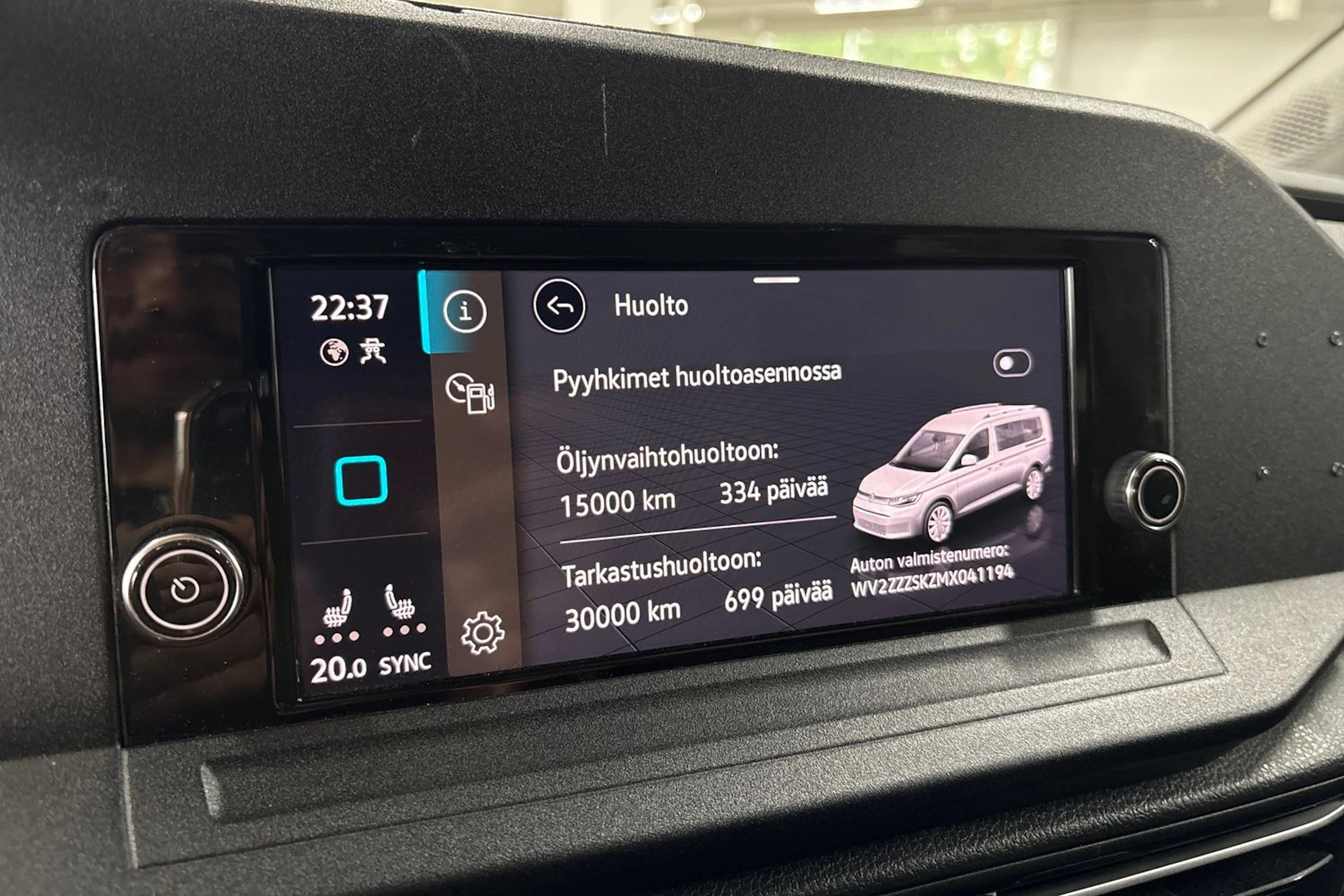 Valkoinen Volkswagen CADDY 2021 kuva 16.