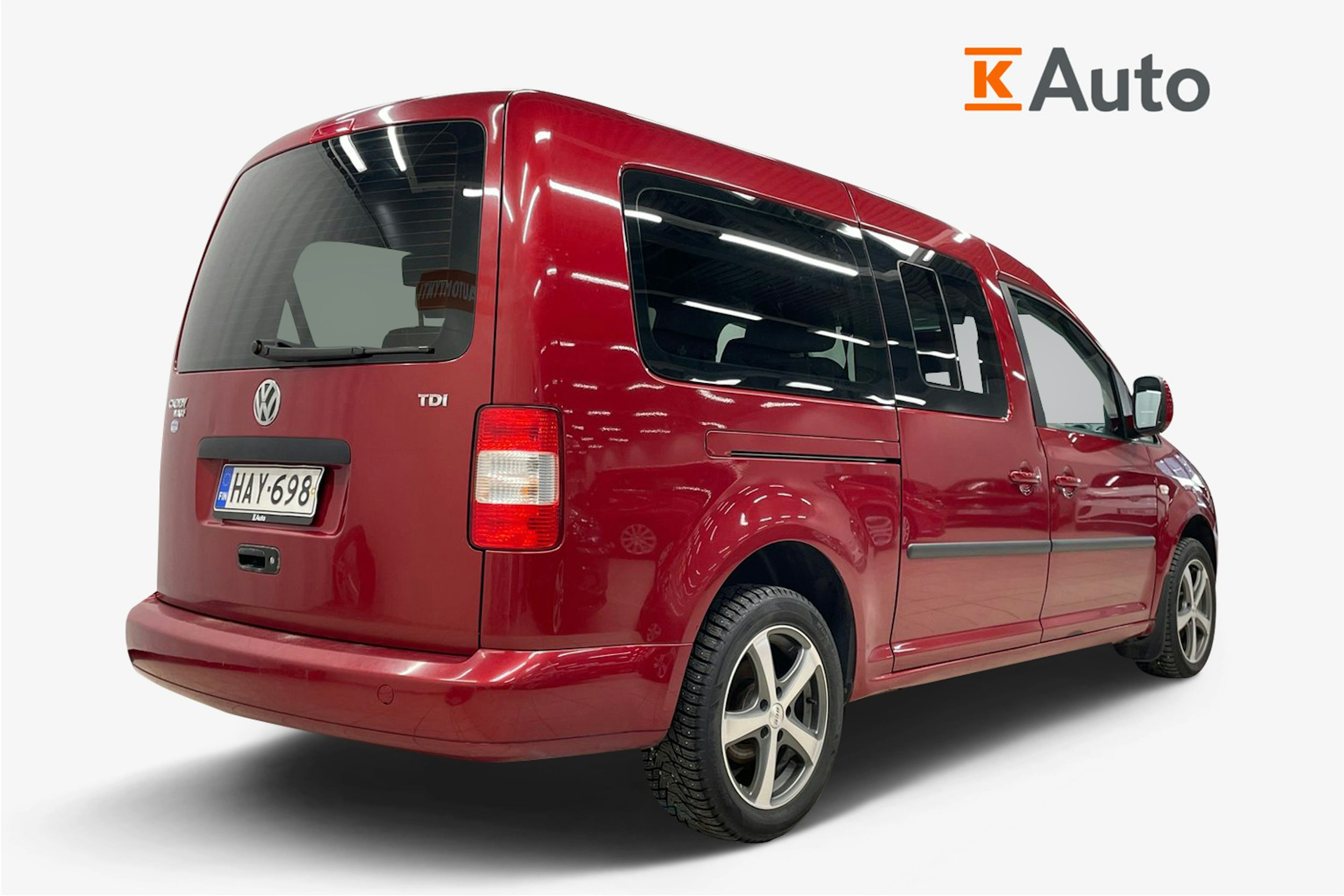 Punainen Volkswagen Caddy Maxi 2008 kuva 2.