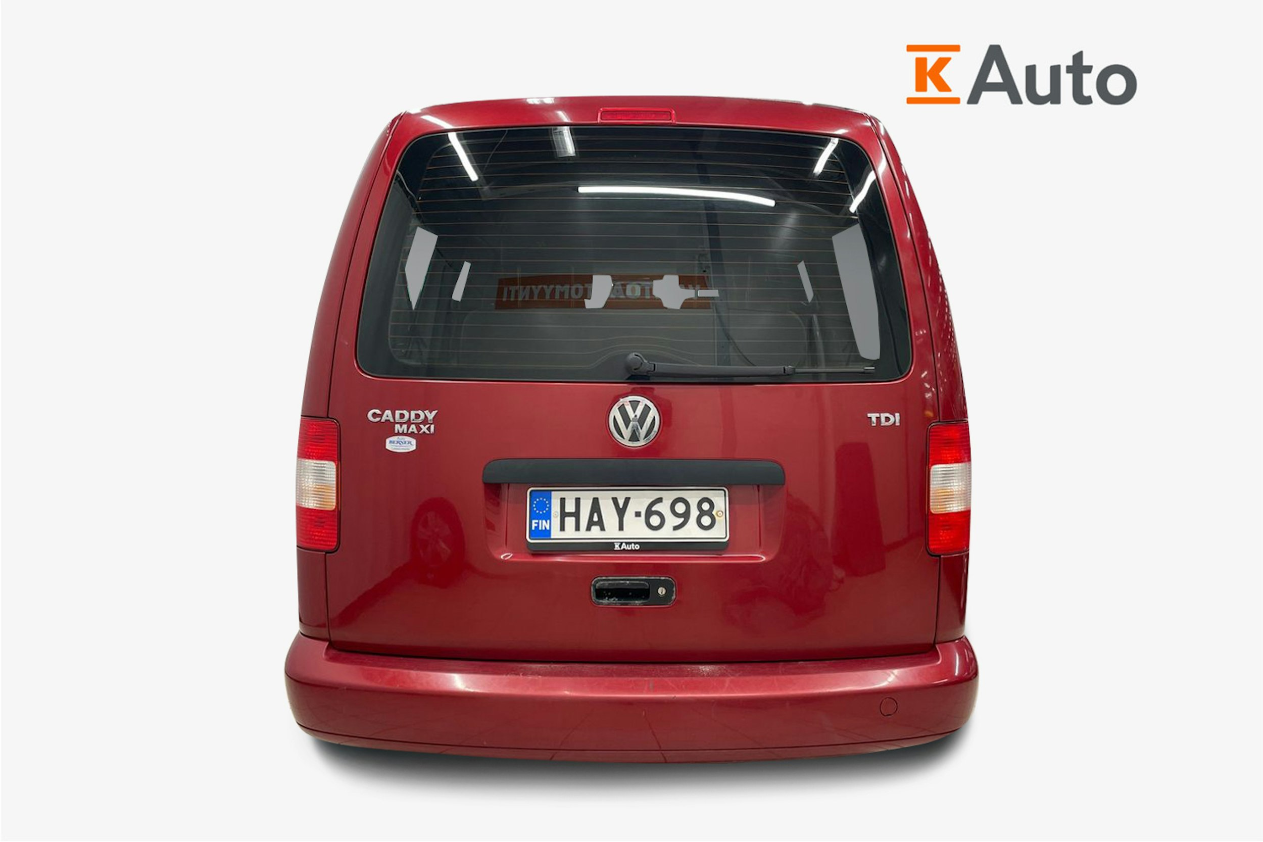 Punainen Volkswagen Caddy Maxi 2008 kuva 3.