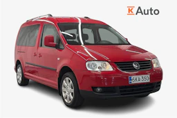 Punainen Volkswagen Caddy Maxi 2010 kuva 1.