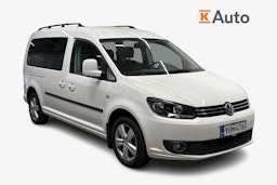 valkoinen Volkswagen Caddy Maxi 2011 kuva 1.