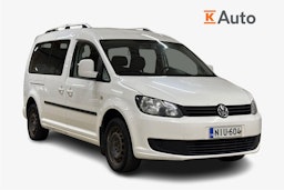 valkoinen Volkswagen Caddy Maxi 2012 kuva 1.
