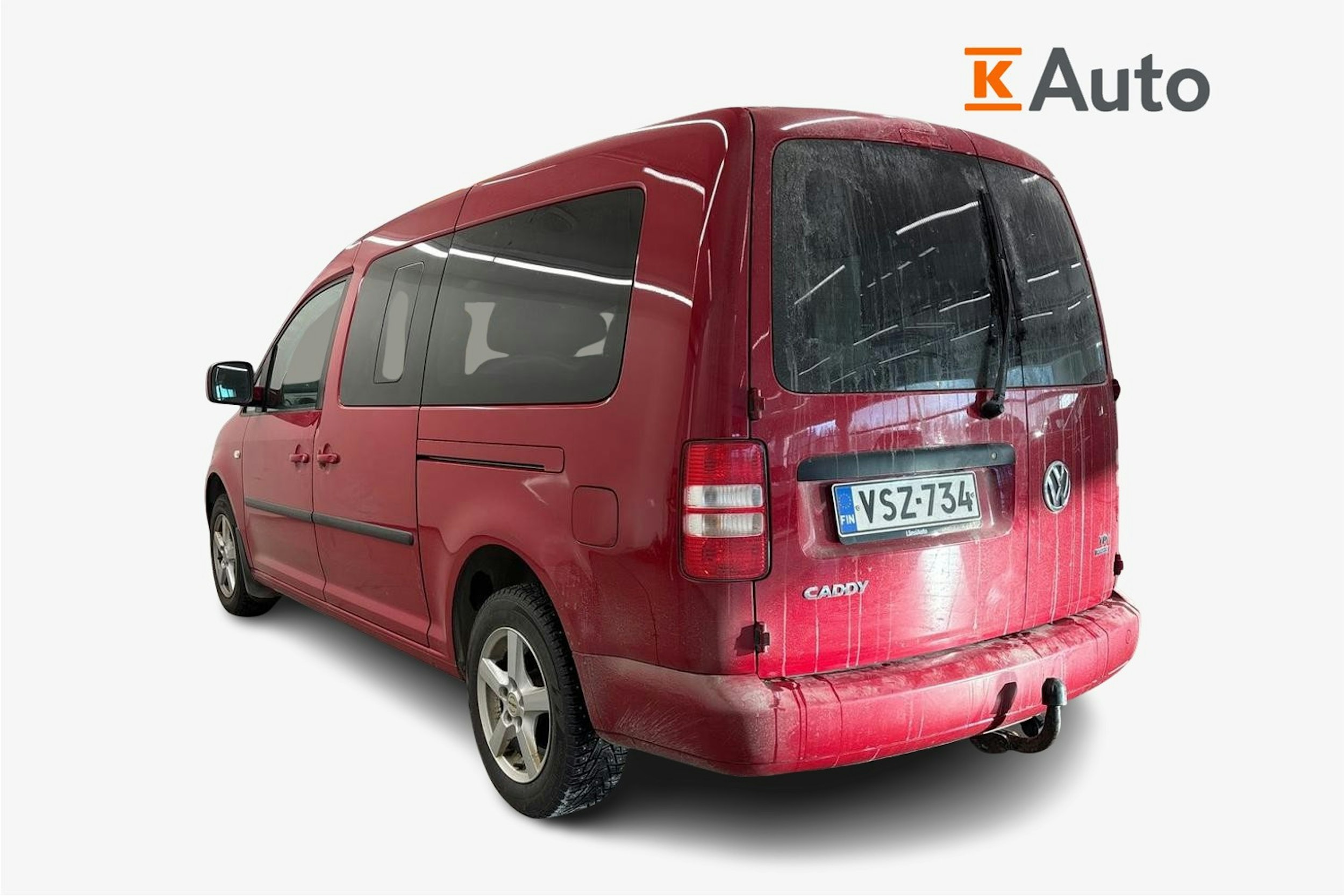 punainen Volkswagen Caddy Maxi 2012 kuva 2.