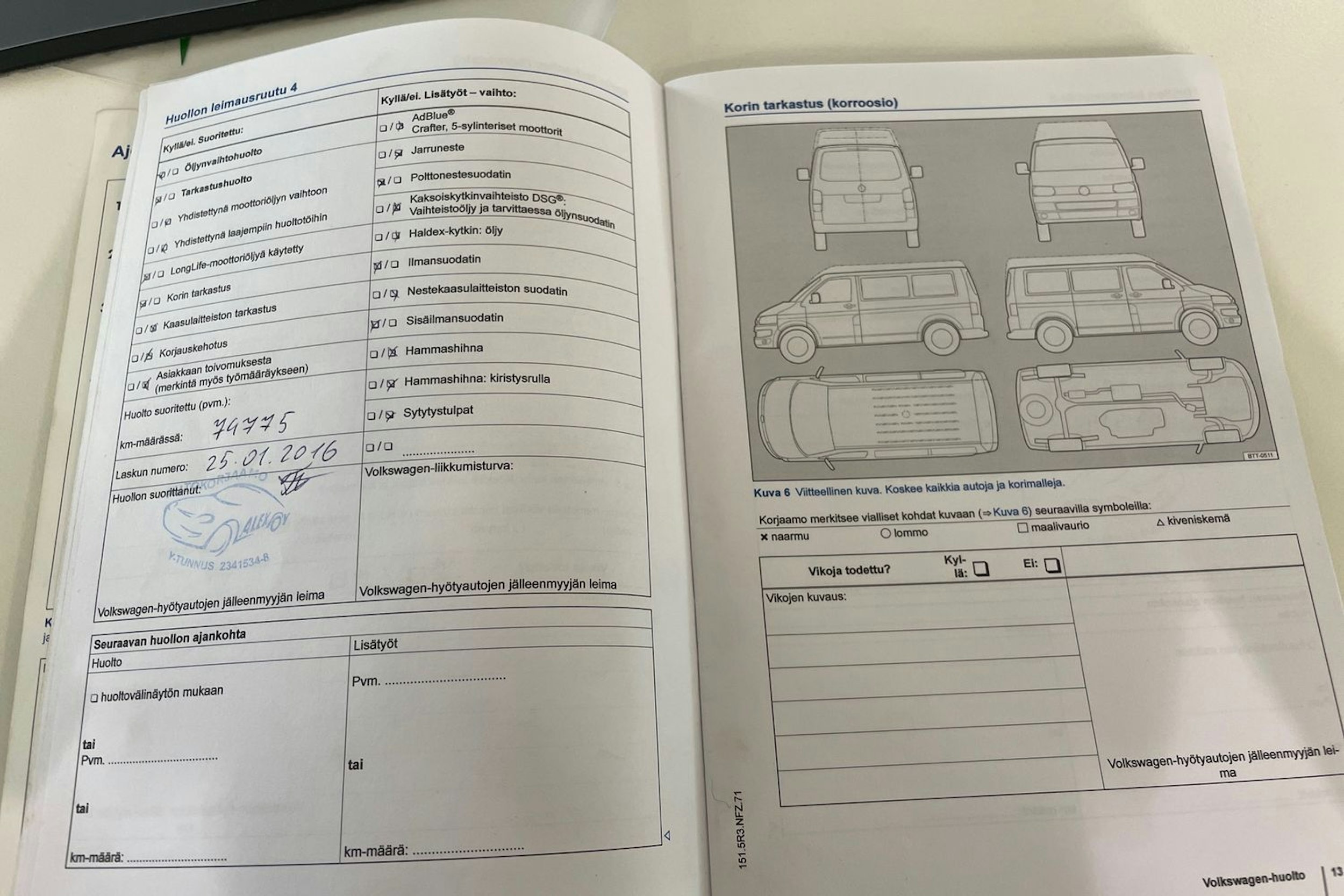 Punainen Volkswagen Caddy Maxi 2015 kuva 28.