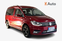 Punainen Volkswagen Caddy Maxi 2016 kuva 1.