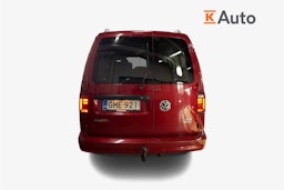Punainen Volkswagen Caddy Maxi 2016 kuva 3.