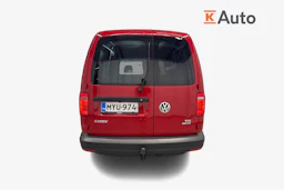 punainen Volkswagen Caddy Maxi 2016 kuva 3.