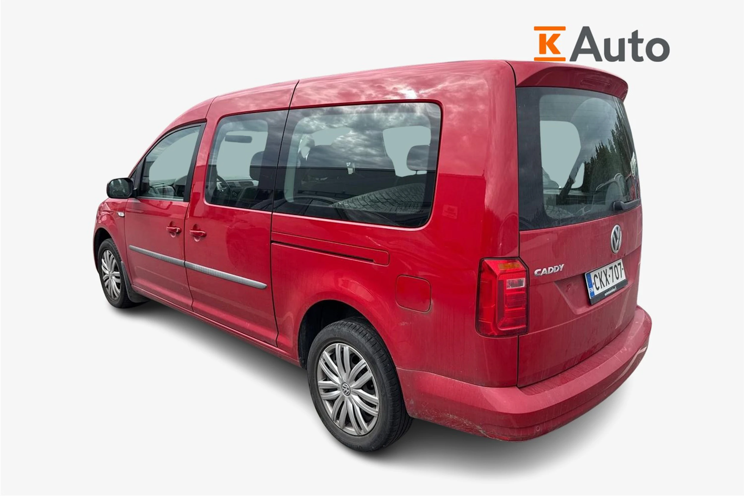 punainen Volkswagen Caddy Maxi 2017 kuva 2.