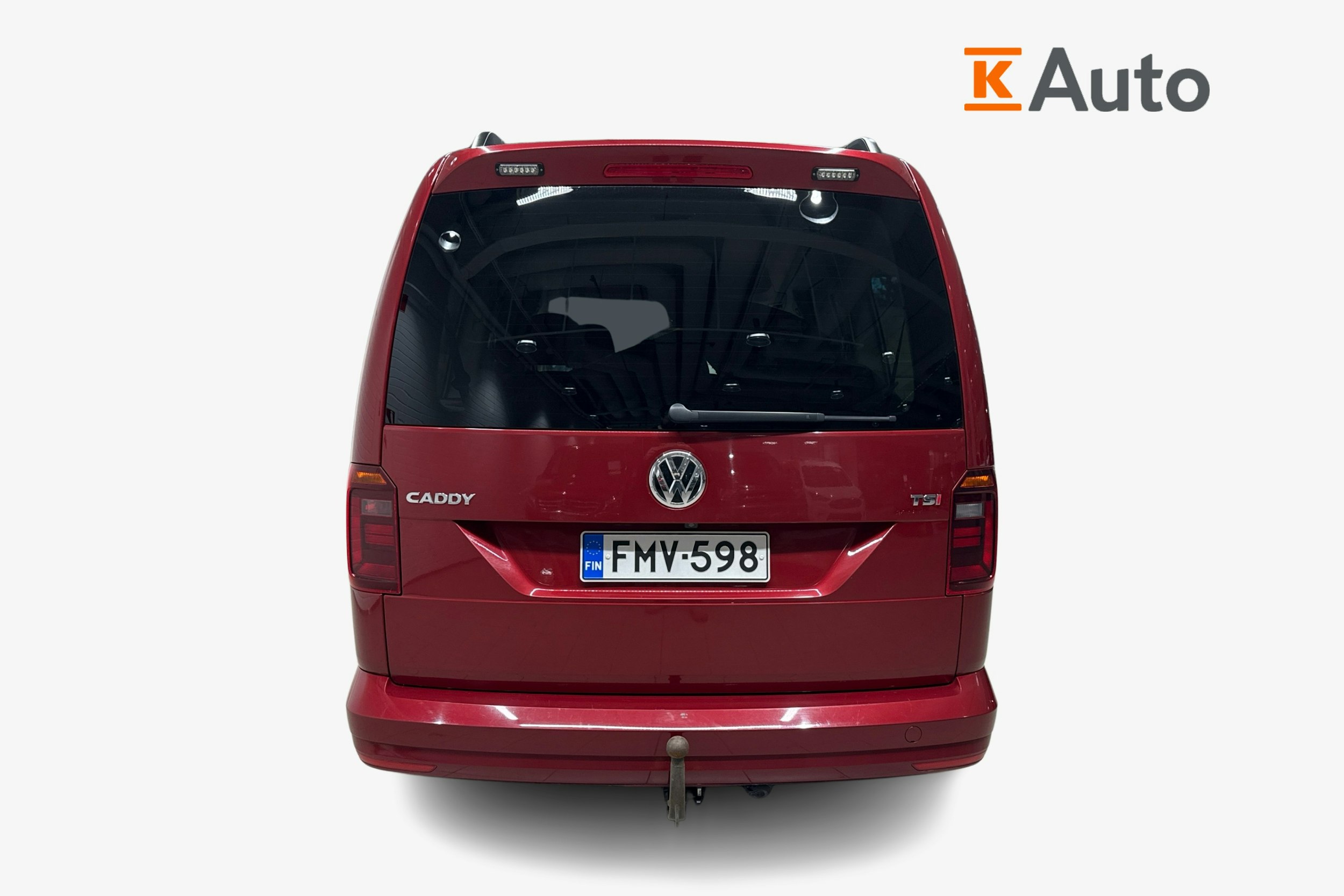 punainen Volkswagen Caddy Maxi 2017 kuva 3.