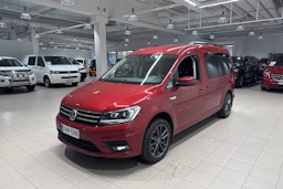 punainen Volkswagen Caddy Maxi 2017 kuva 14.