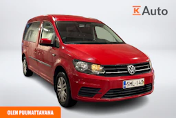 punainen Volkswagen Caddy Maxi 2018 kuva 1.