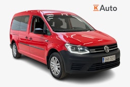 punainen Volkswagen Caddy Maxi 2017 kuva 1.