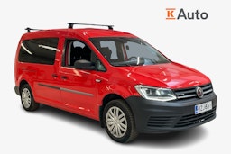 punainen Volkswagen Caddy Maxi 2017 kuva 1.