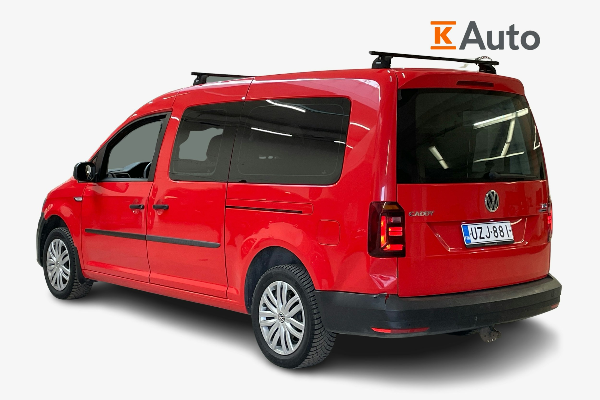 punainen Volkswagen Caddy Maxi 2017 kuva 2.