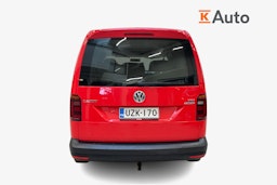 punainen Volkswagen Caddy Maxi 2017 kuva 3.