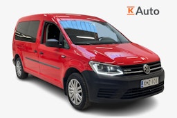 punainen Volkswagen Caddy Maxi 2017 kuva 1.