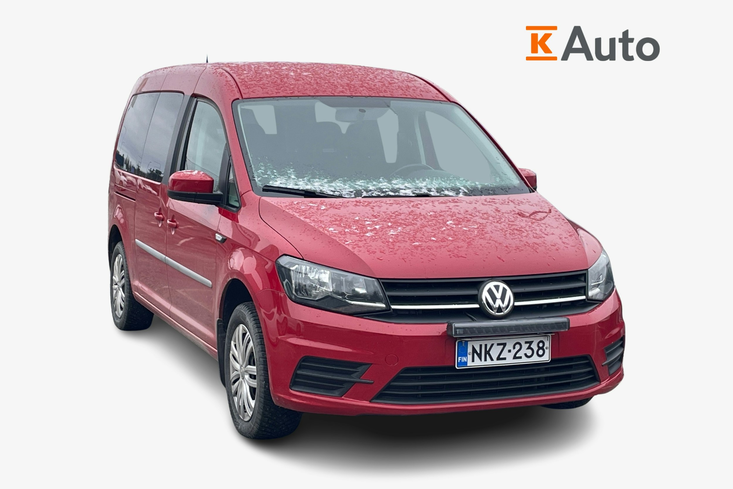 Punainen Volkswagen Caddy Maxi 2018 kuva 1.