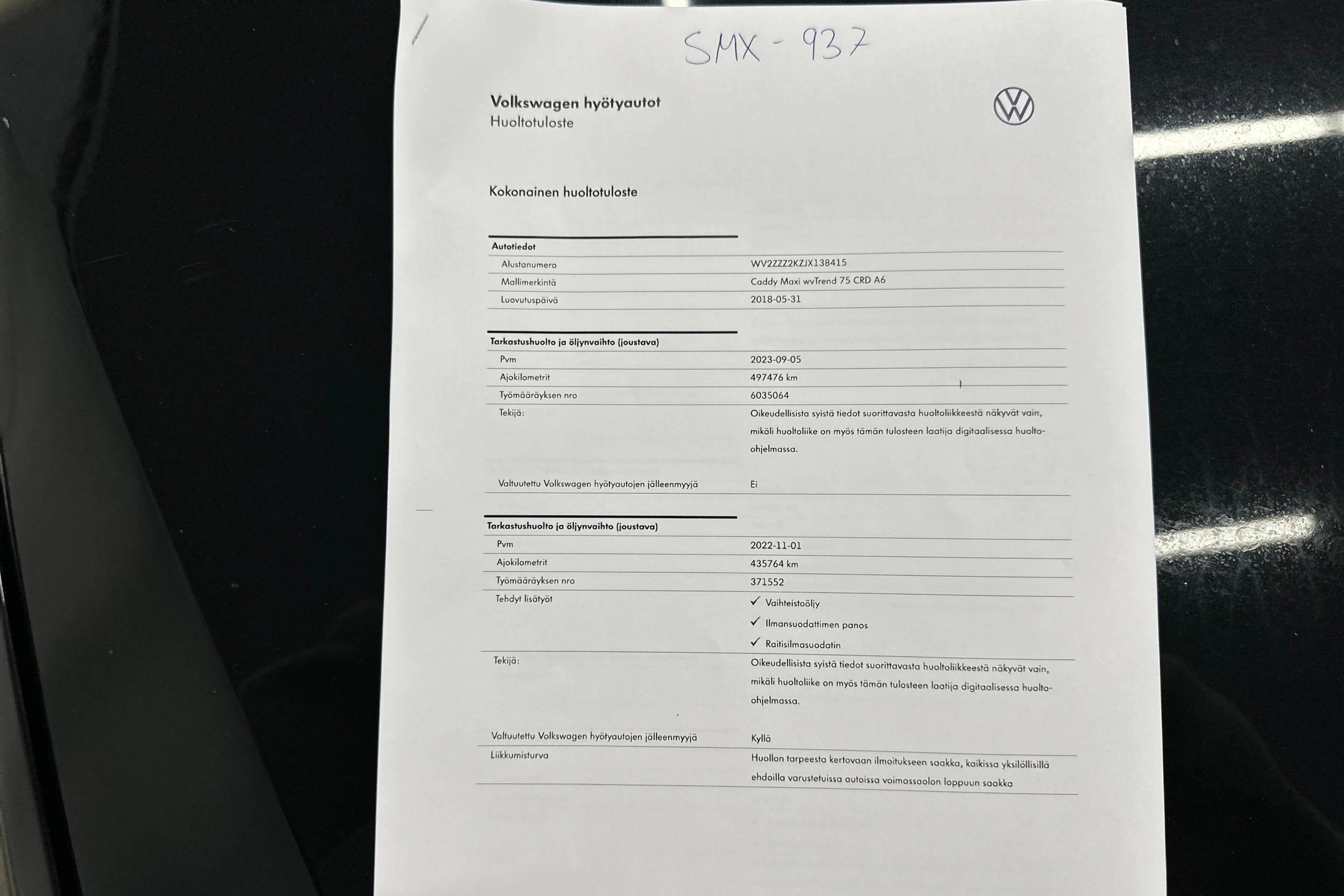 musta Volkswagen Caddy Maxi 2018 kuva 30.