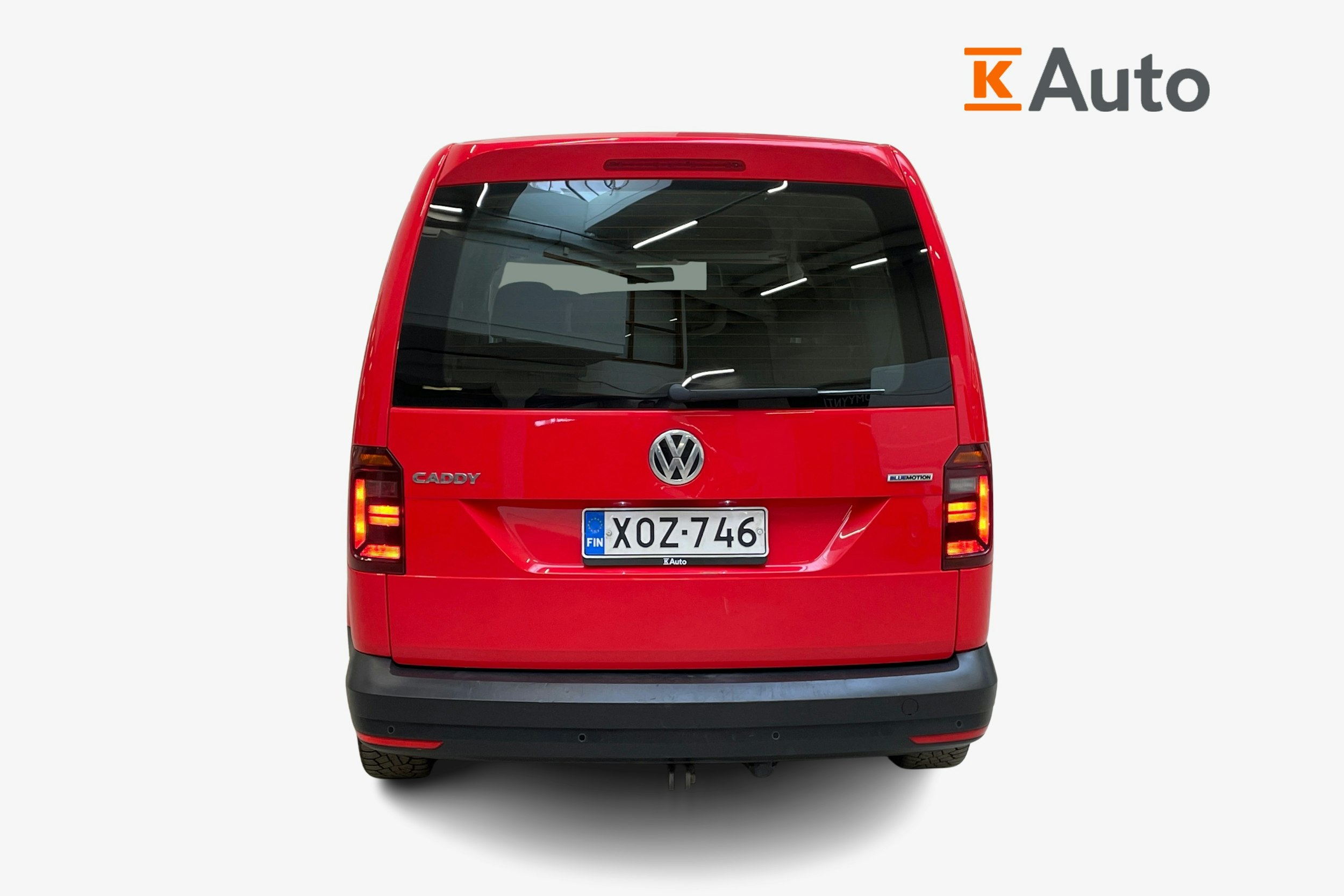 punainen Volkswagen Caddy Maxi 2018 kuva 3.