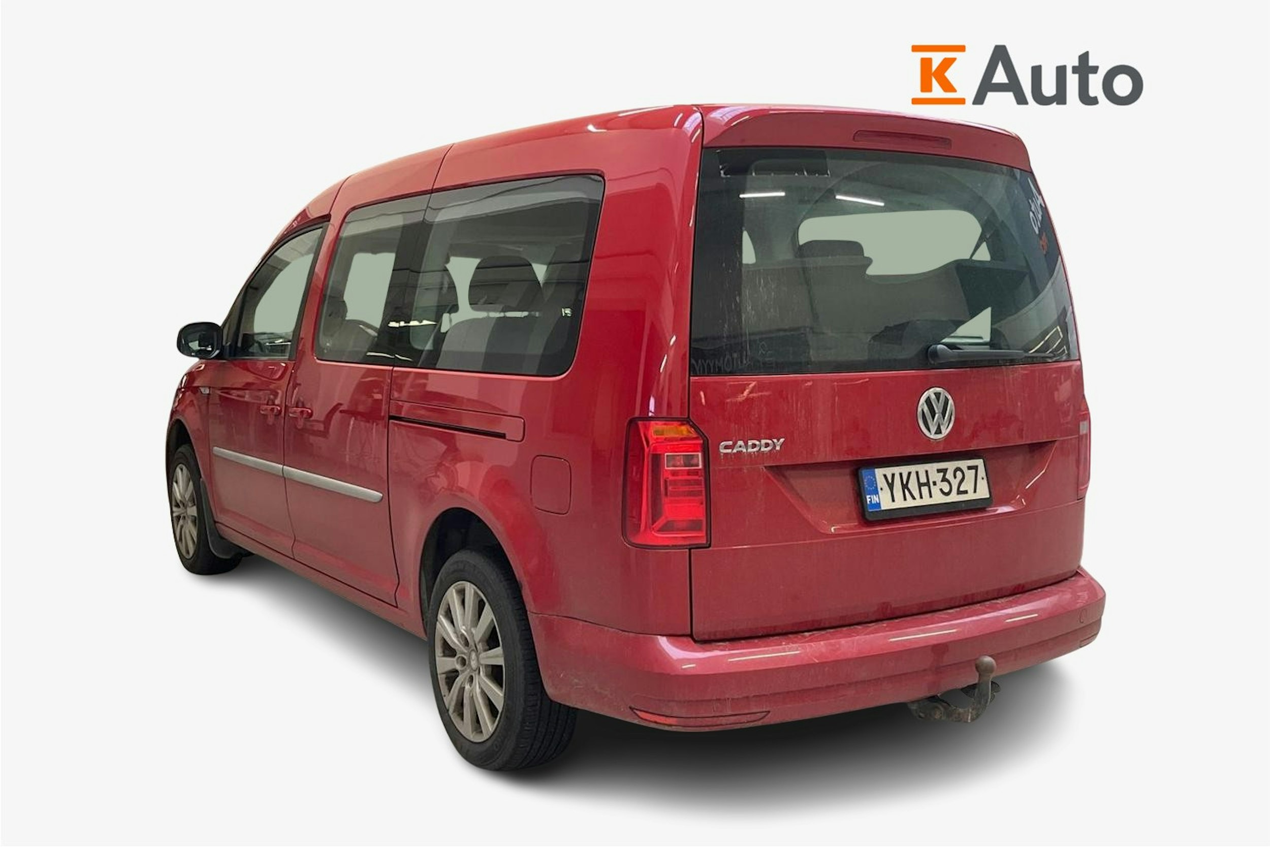 punainen Volkswagen Caddy Maxi 2018 kuva 2.