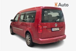 punainen Volkswagen Caddy Maxi 2018 kuva 2.