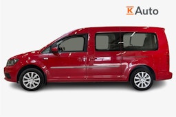punainen Volkswagen Caddy Maxi 2018 kuva 6.