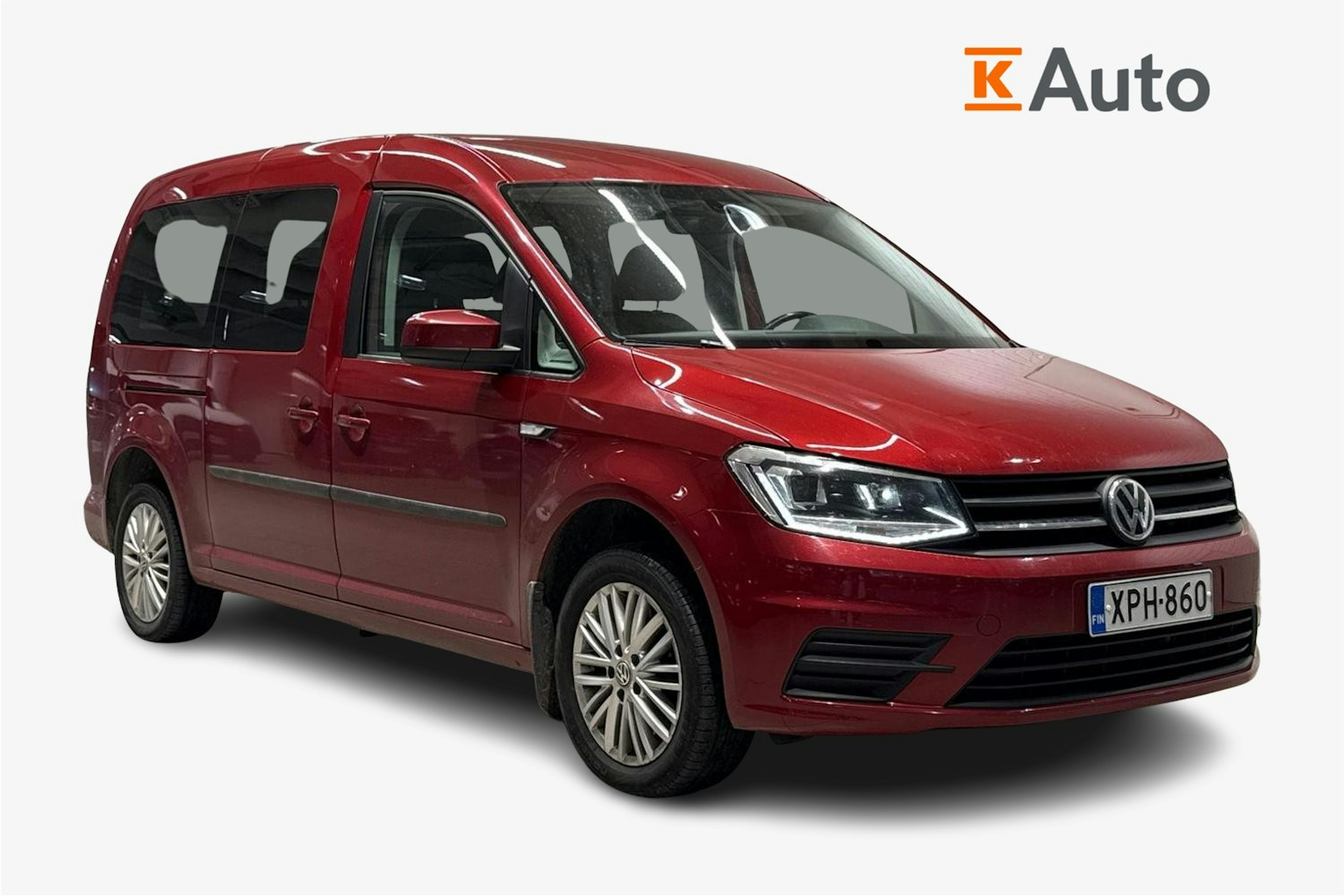 punainen Volkswagen Caddy Maxi 2020 kuva 1.