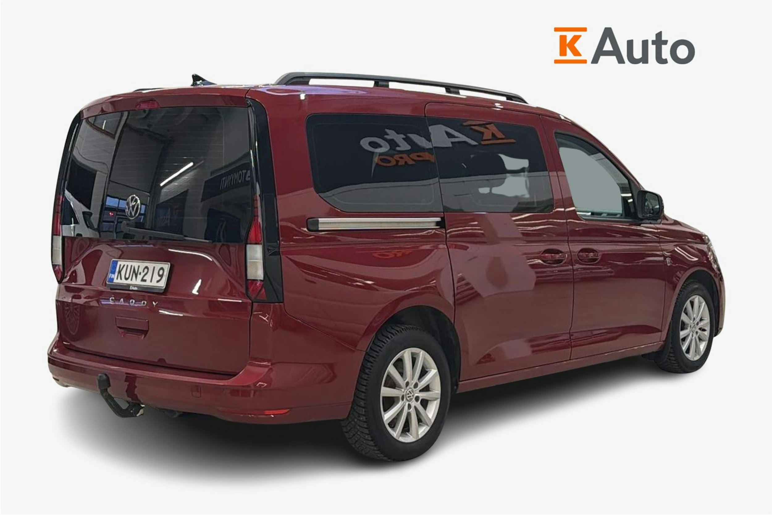 punainen Volkswagen Caddy Maxi 2021 kuva 3.