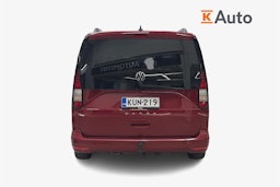 punainen Volkswagen Caddy Maxi 2021 kuva 4.