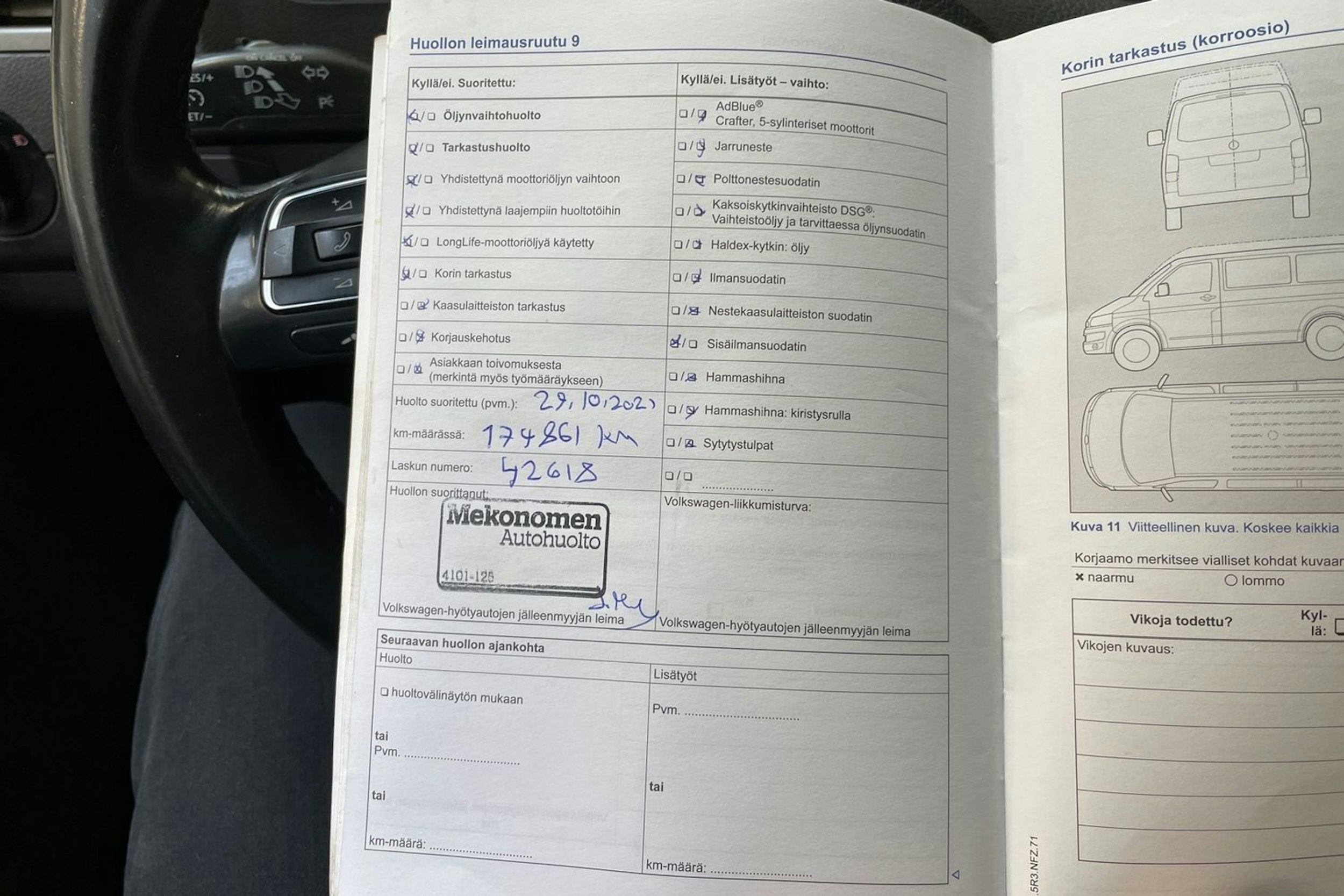 ruskea (beige) Volkswagen Caravelle 2014 kuva 28.