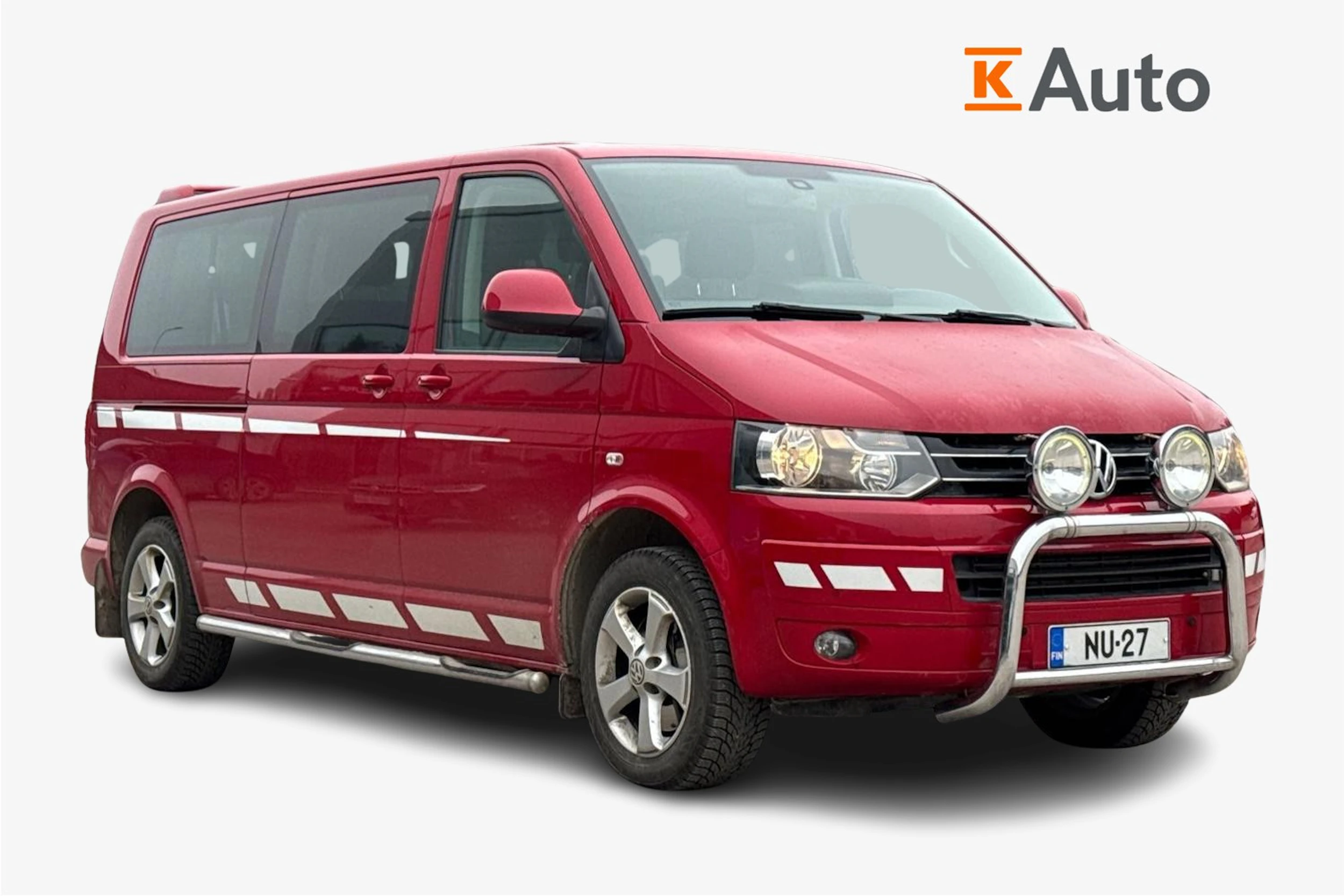 punainen Volkswagen Caravelle 2015 kuva 1.