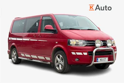 punainen Volkswagen Caravelle 2015 kuva 1.