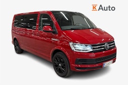 punainen Volkswagen Caravelle 2016 kuva 1.