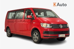 punainen Volkswagen Caravelle 2017 kuva 1.
