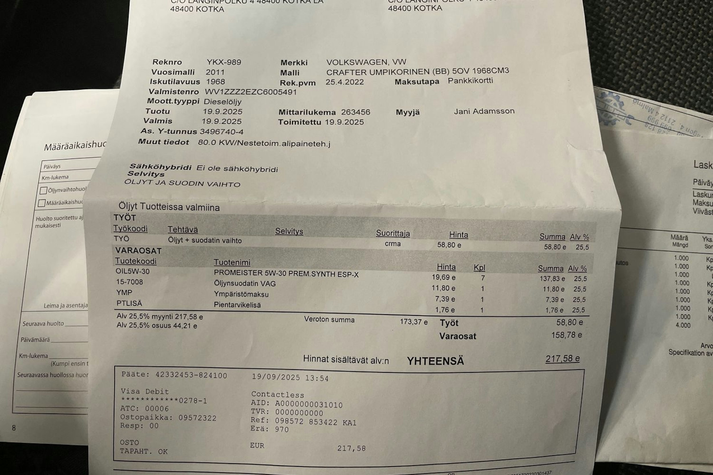 valkoinen Volkswagen Crafter 2011 kuva 19.