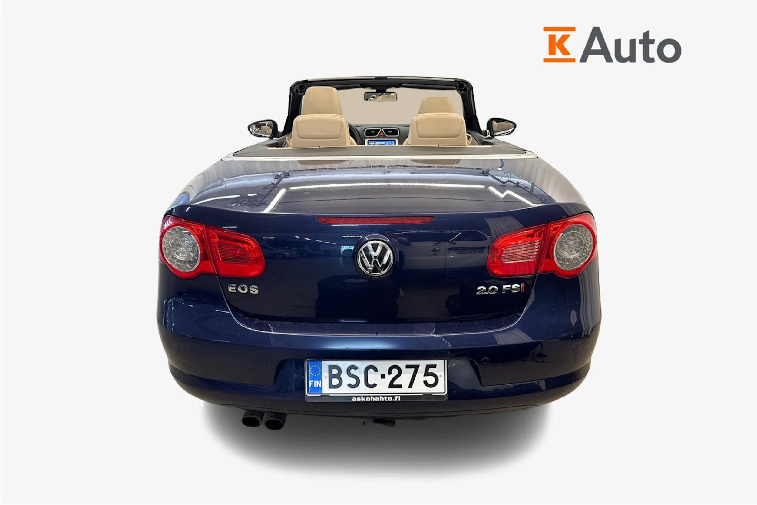 Sininen Volkswagen Eos 2007 kuva 3.