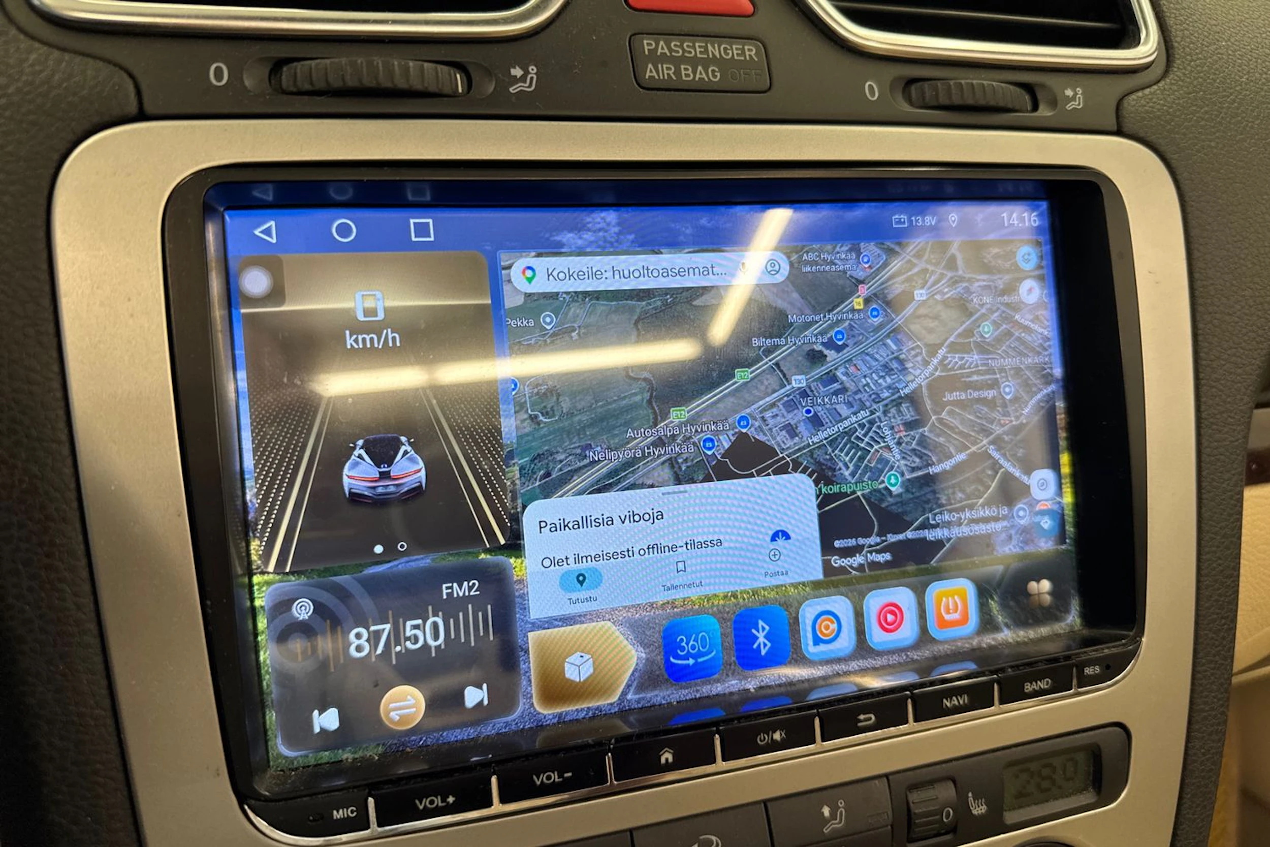 Sininen Volkswagen Eos 2007 kuva 23.