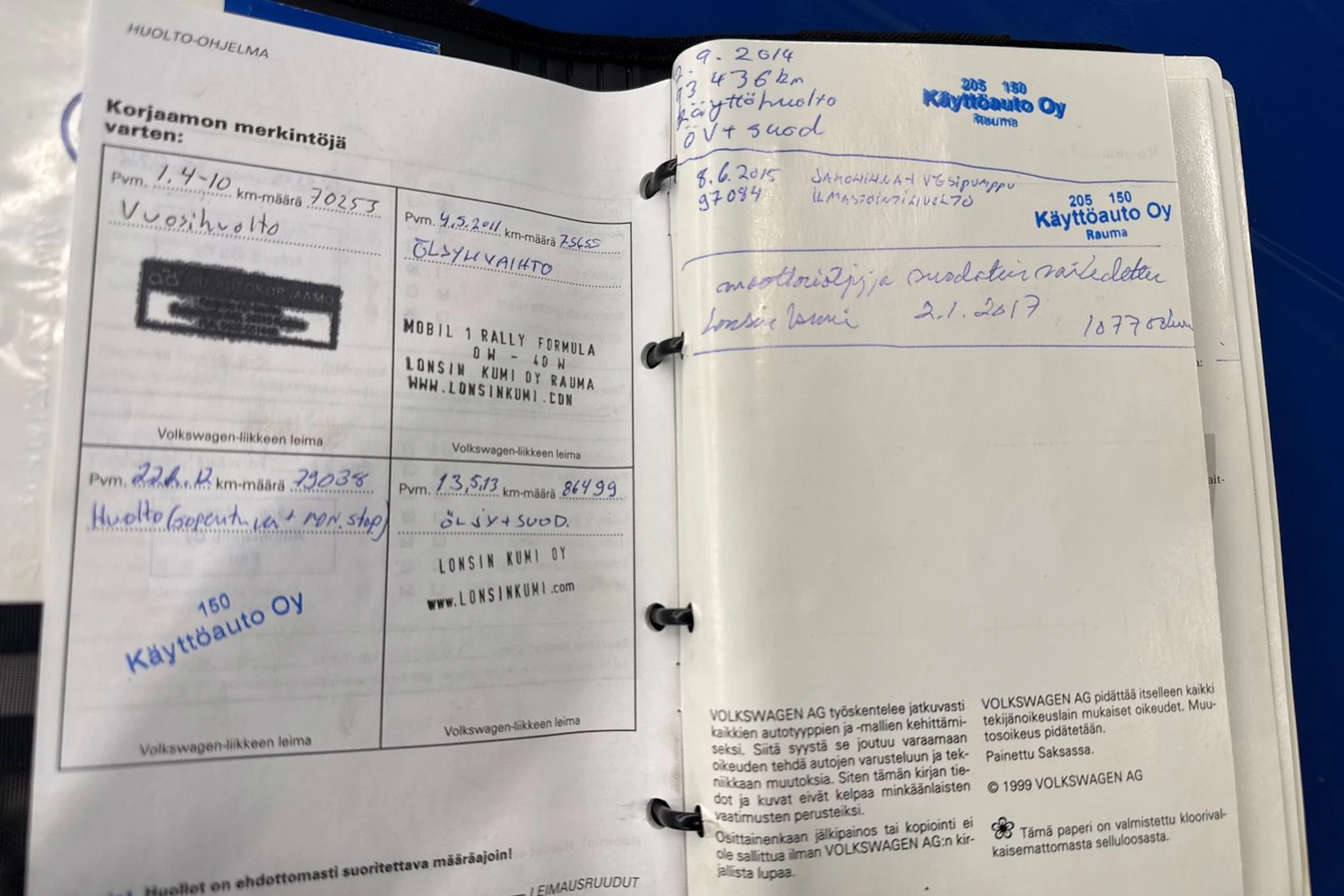 met. sininen Volkswagen Golf 2000 kuva 26.