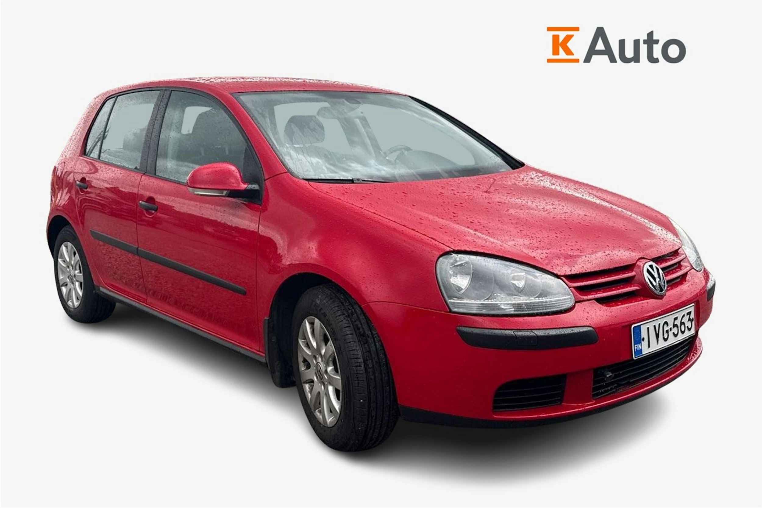 punainen Volkswagen Golf 2004 kuva 1.