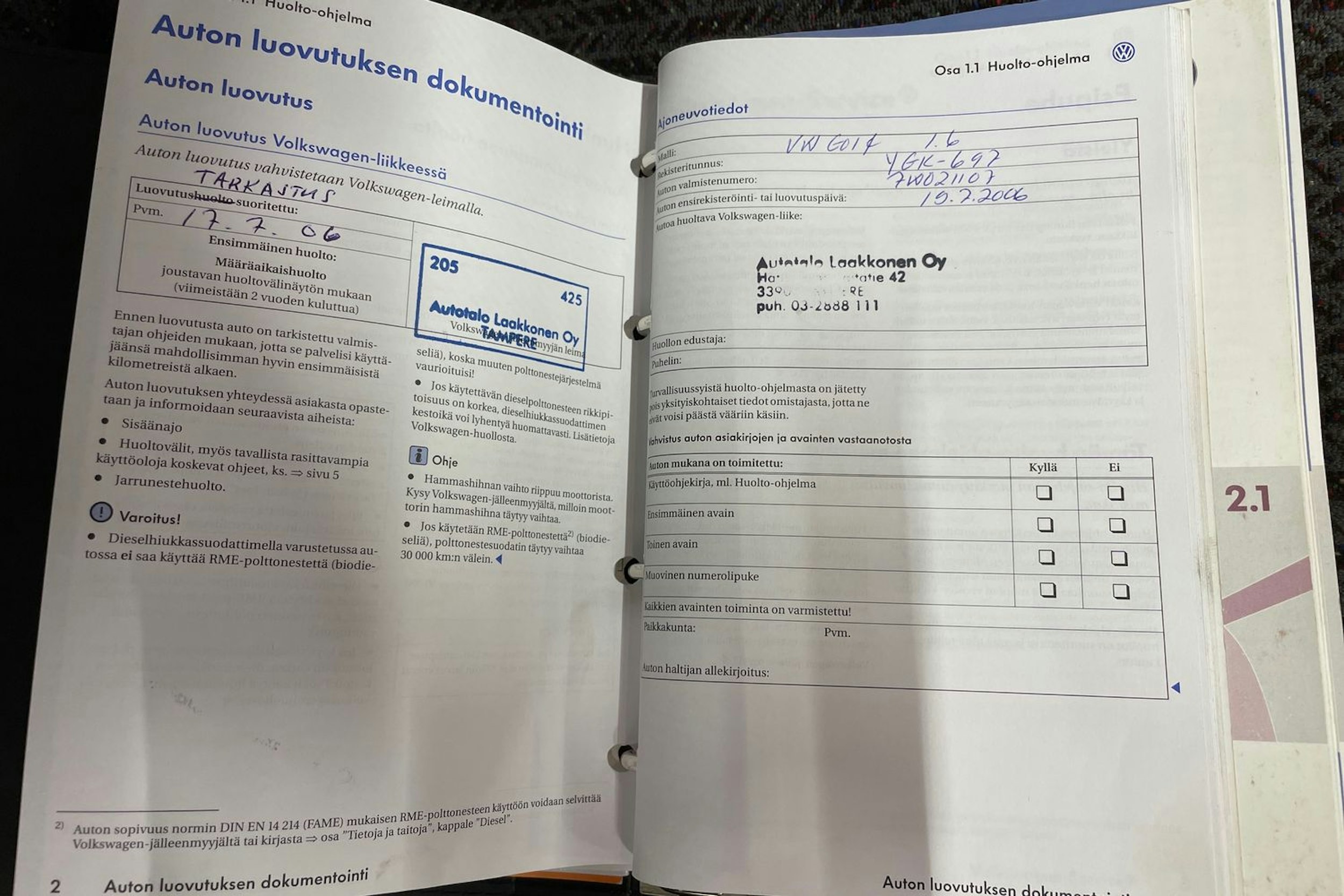 Punainen Volkswagen GOLF 2006 kuva 20.