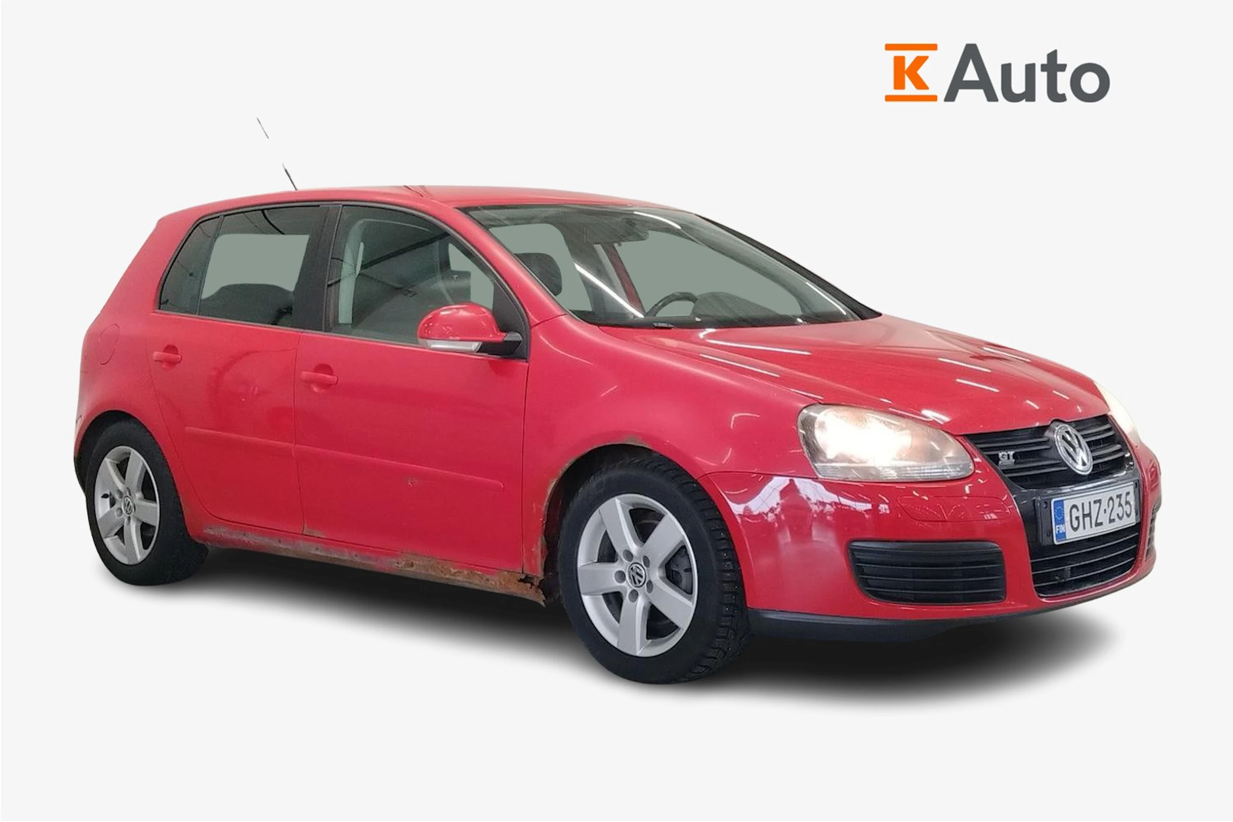 punainen Volkswagen Golf 2008 kuva 1.