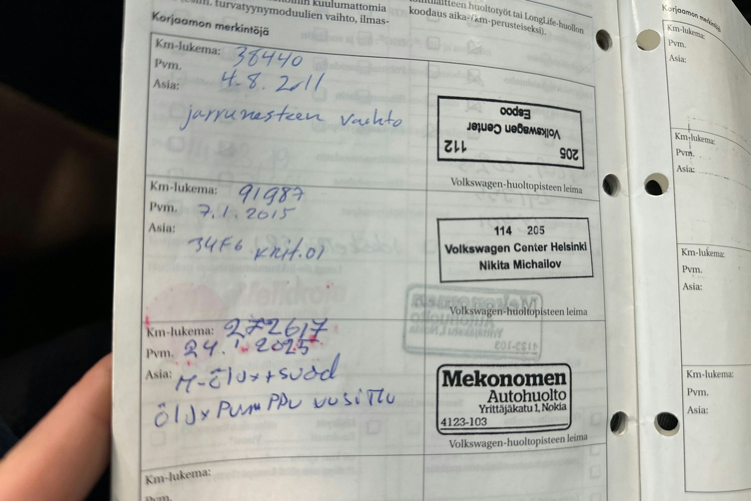 sininen Volkswagen Golf 2008 kuva 29.