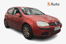 punainen Volkswagen Golf 2008 kuva 1.
