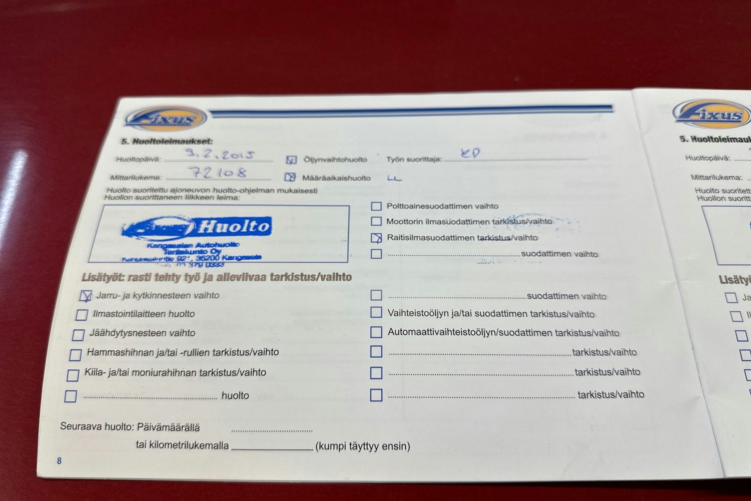 Punainen Volkswagen GOLF 2008 kuva 22.