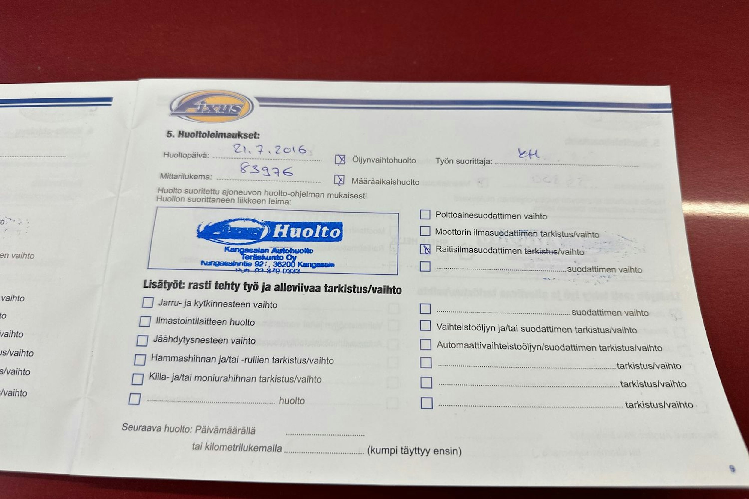 Punainen Volkswagen GOLF 2008 kuva 23.